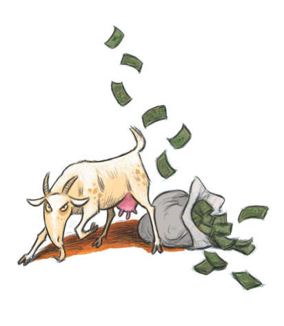 Un bandit, une belle, un nain et...une chèvre ?!