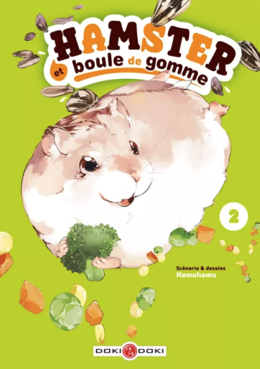 hamster et boule de gomme