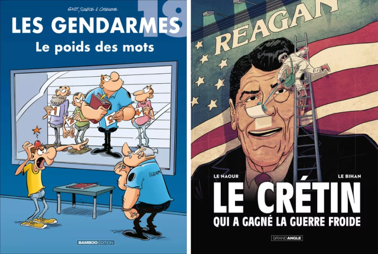 couvertures gendarmes et le crétin qui a gagné la guerre froide