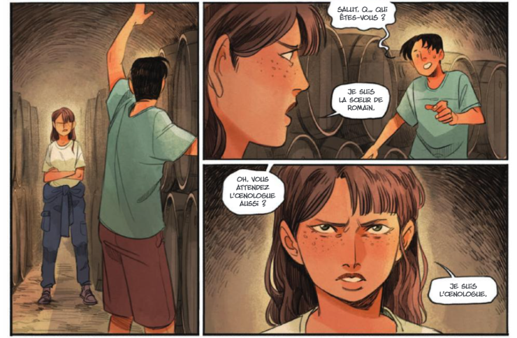 Bordeaux-Shangaï, planche de BD